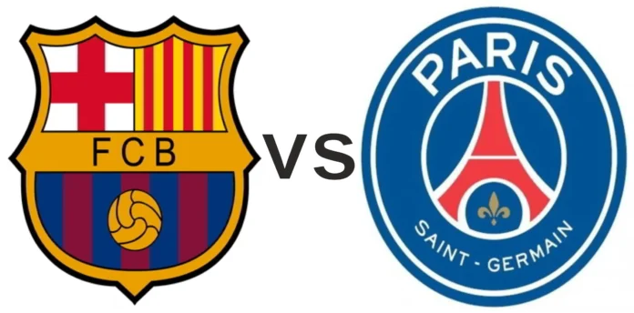 PSG vs Barcelona in UEFA Champions League